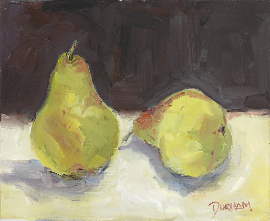Pears a painting for still life studies